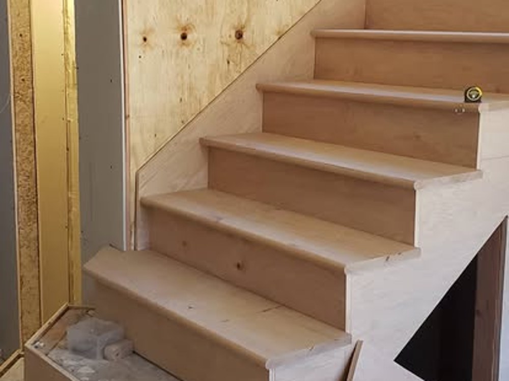 Custom built staircase, in progress
